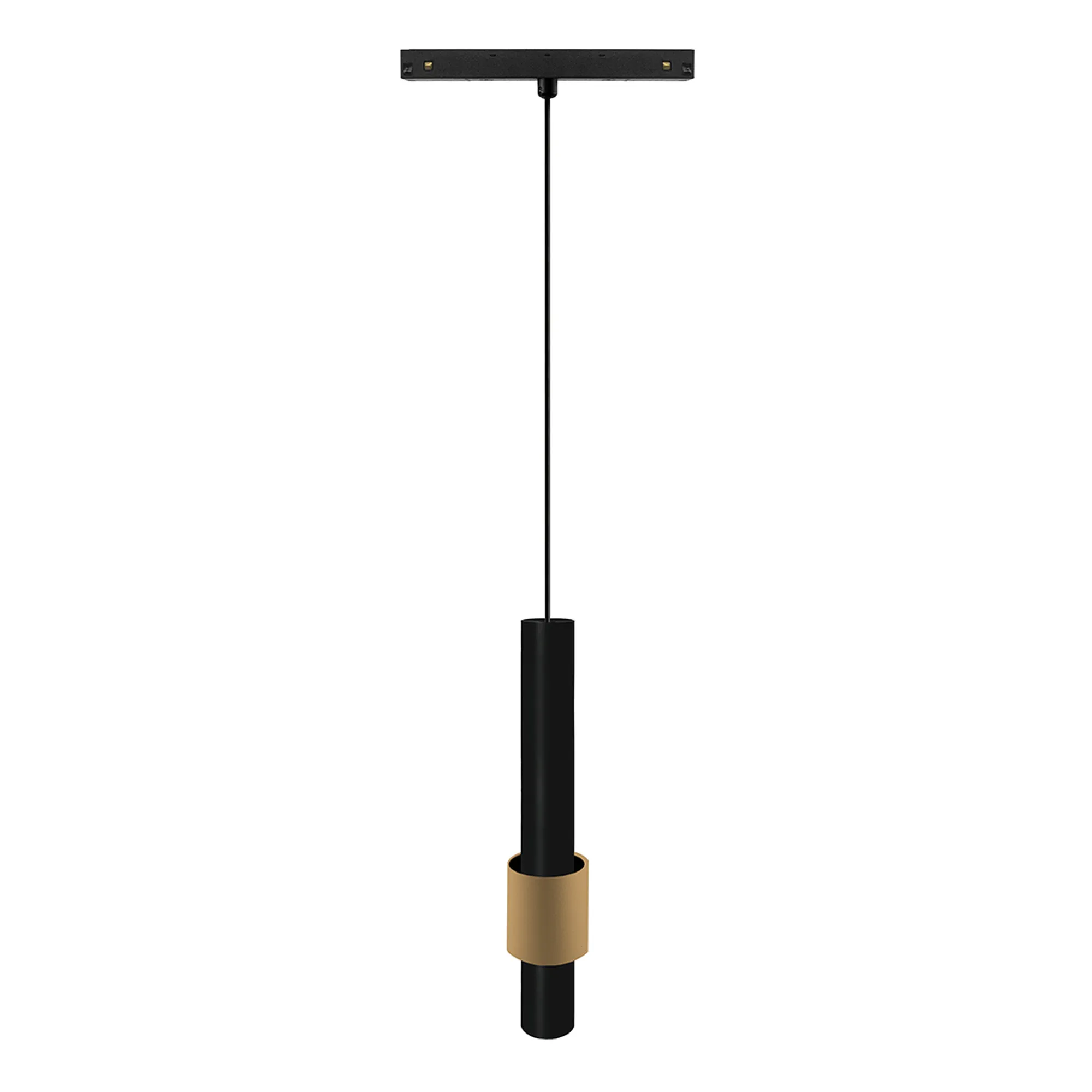 M8998  Magneto Triac Dimmable Pendant, 7W LED, 2700K, 550lm, Black/Gold,
